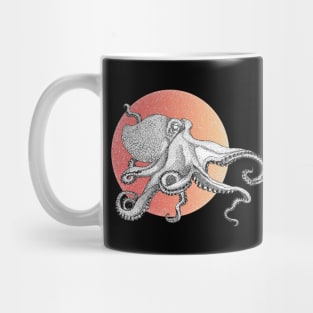 Space Octopus Pen Art Mug